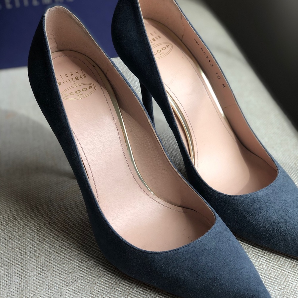 Stuart Weitzman Scoop NYC leather pumps 9.5